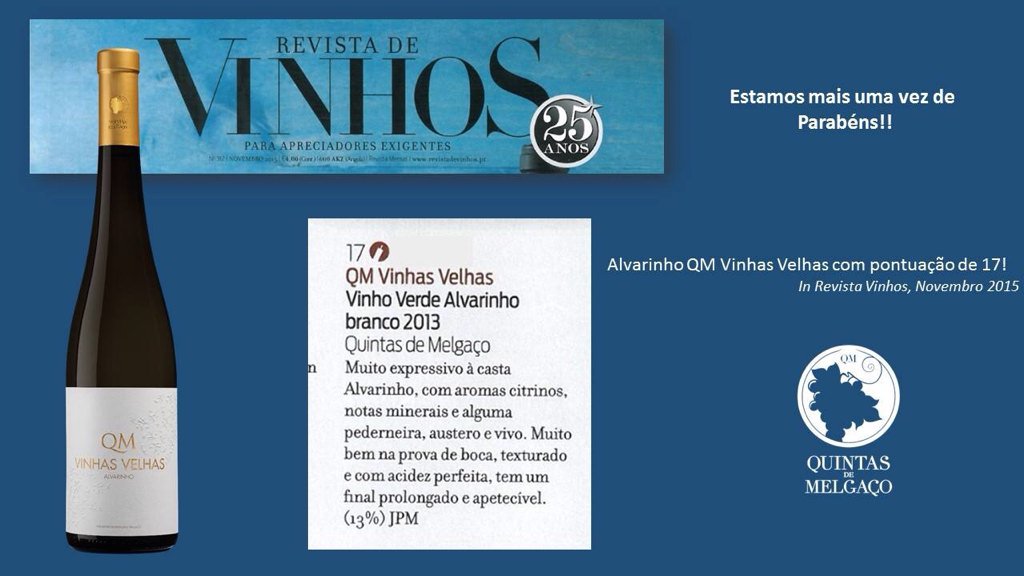Vinhas Velhas com excelente pontuação na Revista de Vinhos!