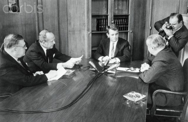 This is What Robert F. Kennedy  and William Randolph Hearst Looked Like  in 1962 