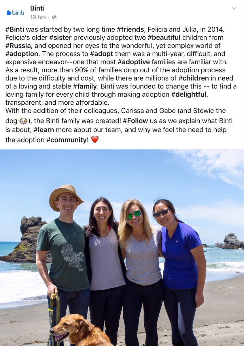 scottrogers's tweet photo. #missionsthatmatter - @BintiFamily - finding a family for every child @FeliciaCurcuru https://t.co/FzK51zFqkb