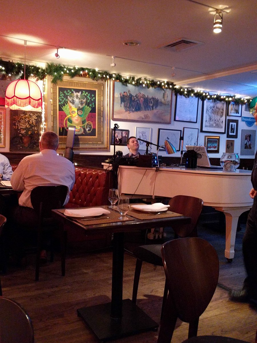 witbrock's tweet photo. Restaurant piano player: #jobsSafeFromAI in the future, the job of humans will be to be human. https://t.co/b7GIhUwwJm