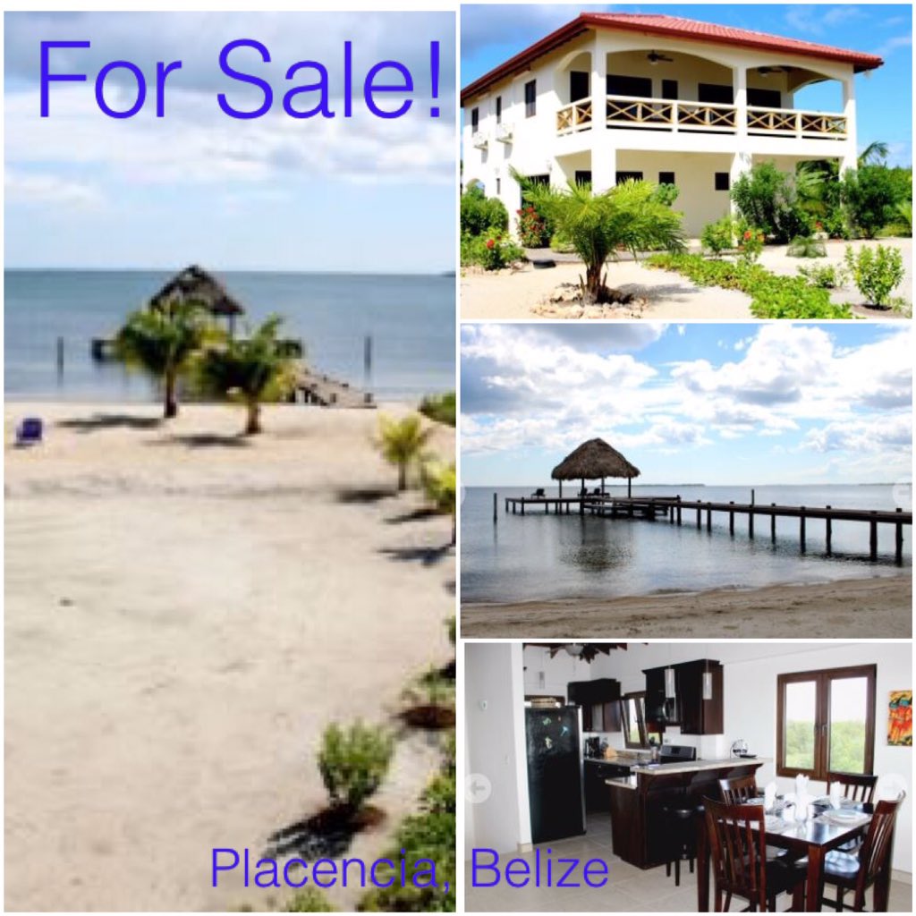 dwatson4CBB's tweet photo. #forsale 2 bed 2.5 bath #beautiful #seafront #home in #placencia #Belize Comes with #lagoon lot and pier!! #paradise https://t.co/bonBuj5qFW