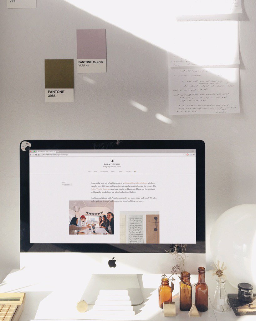 It was a pleasure working with the talented Christina <a href="/christinavulpes/">Christina</a> on her new website foxandflourish.com