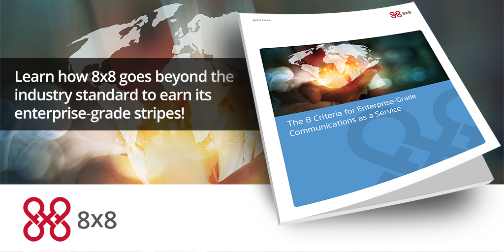8x8's tweet image. Enterprise-grade cloud communications: Would you run your business on anything less?  ow.ly/VUW8M
