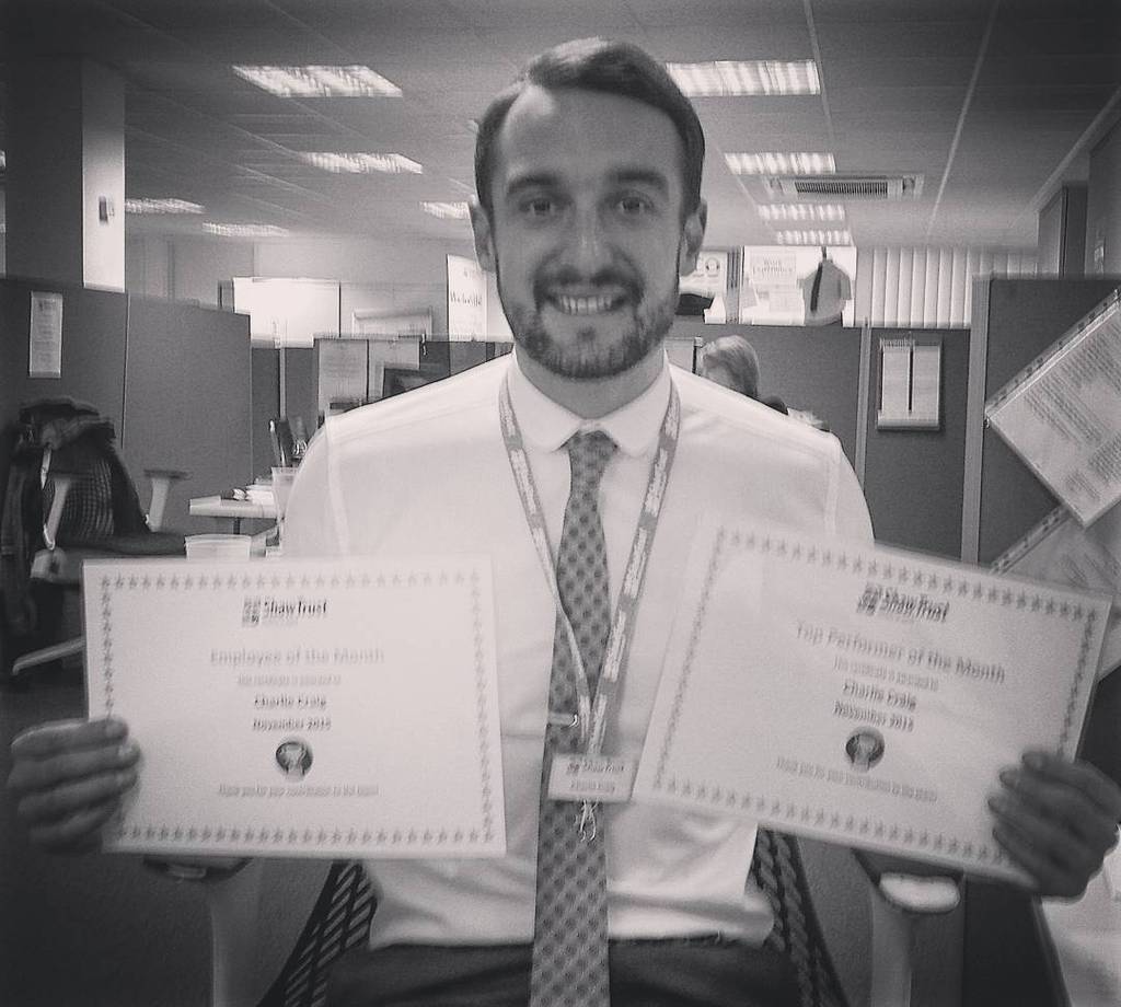 CharlieCraigWSR's tweet photo. Employee of the Month &amp; Top Performer of the Month November 2015 #changinglivessince2011 https://t.co/oxUIYr7oQy