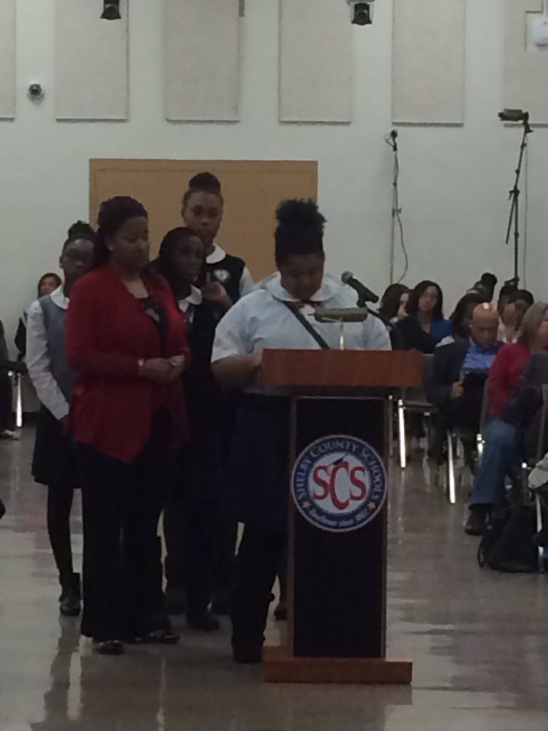 dorseyhopson's tweet photo. Lots of student advocates at Board Meeting tonight. So proud of our students https://t.co/ZscKBUAzSl