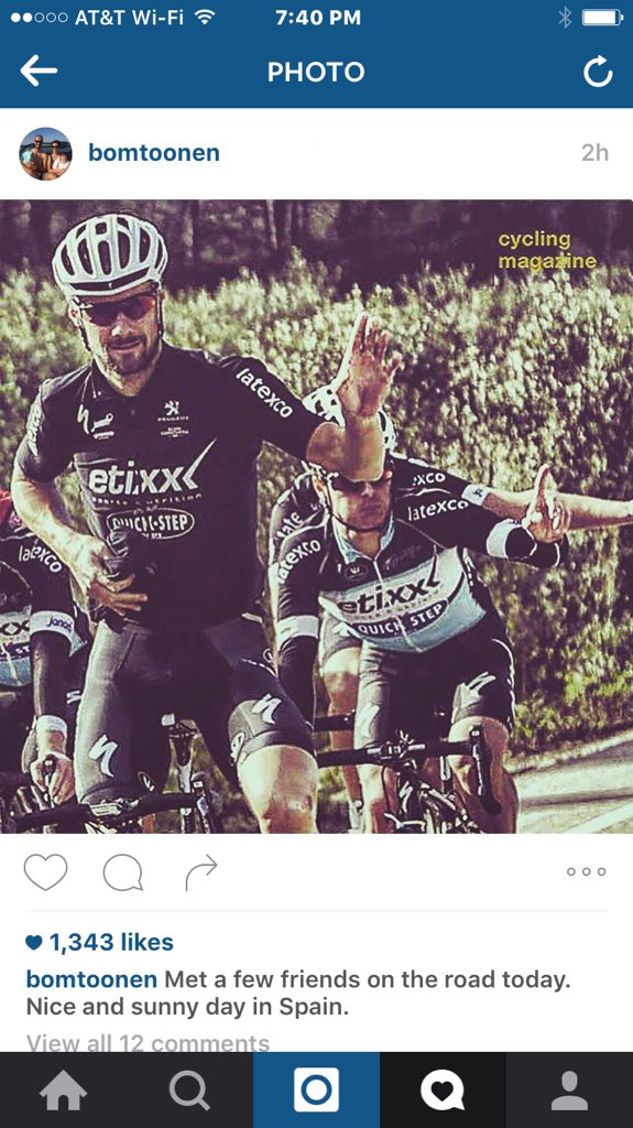 TheSlowRidePod's tweet image. This is why he is one of our favorites. If Tom Boonen can wave so can you nerds.