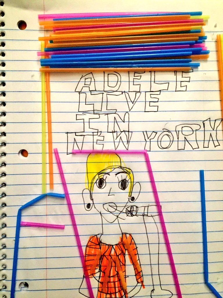 mvelez907's tweet photo. @Adele my daughter loves Adele &amp; was inspired to create this while watching her live at NYC! #AdeleLiveInNYC #Adele https://t.co/svpHVB1t94