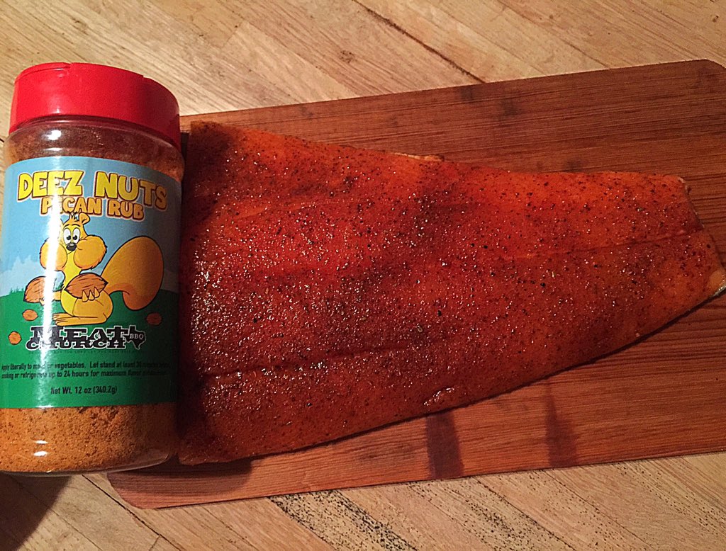Meat Church ™ on Twitter "Hammer a fresh salmon filet w some of our DeezNuts Honey Pecan