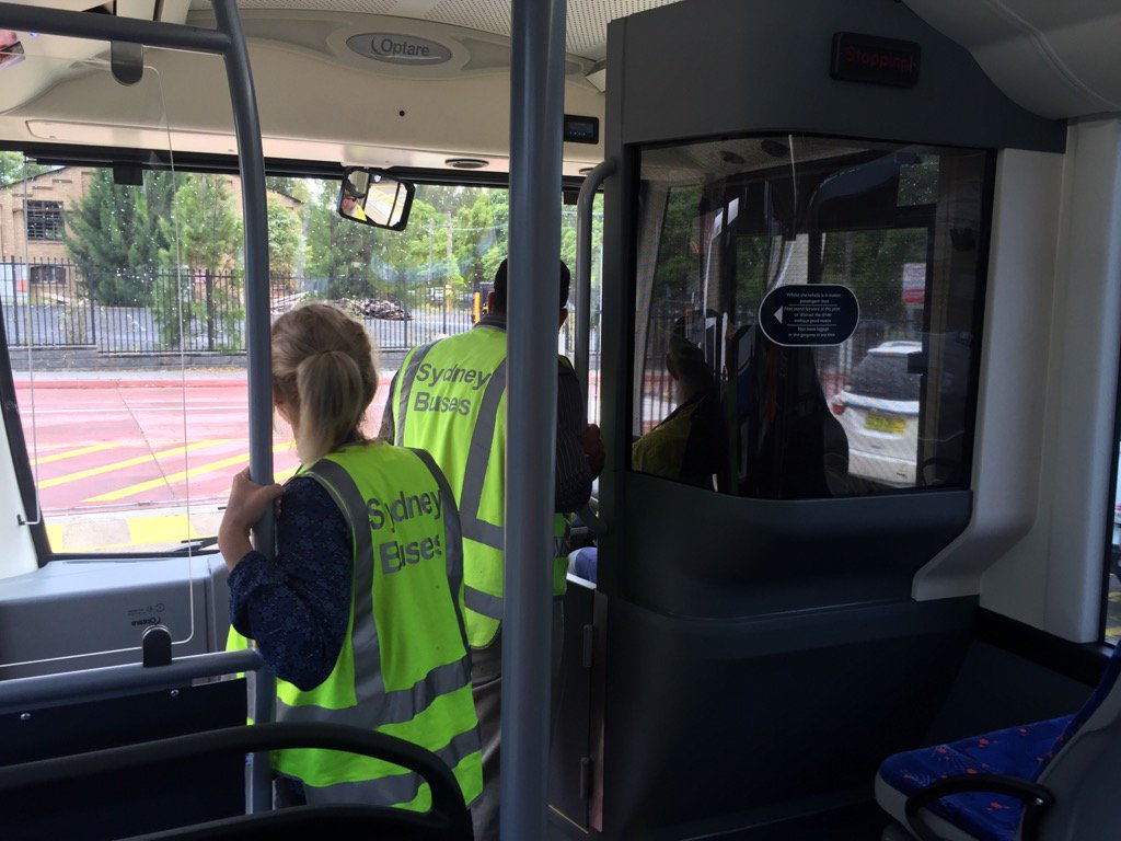 Comprehensive trialling of the Optare Tempo by STA in Sydney's storms today.  All returned in one piece.
