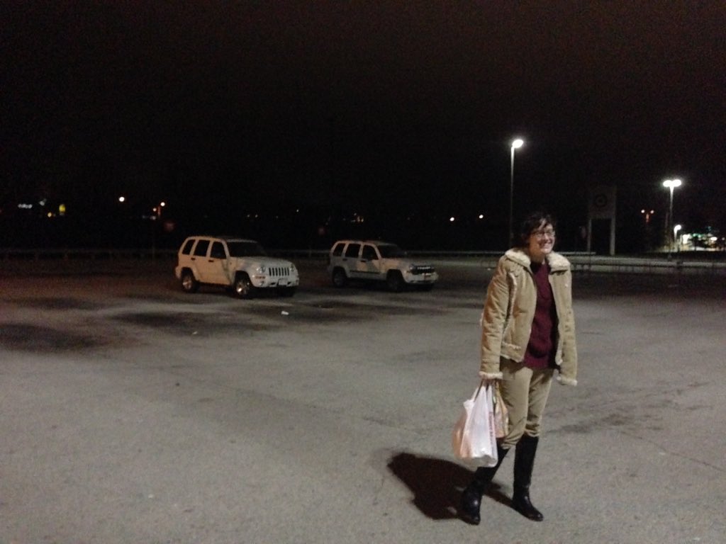 Funny to see just our 2 white jeeps in the parking lot after a crazy busy day of sales!!! #T0864