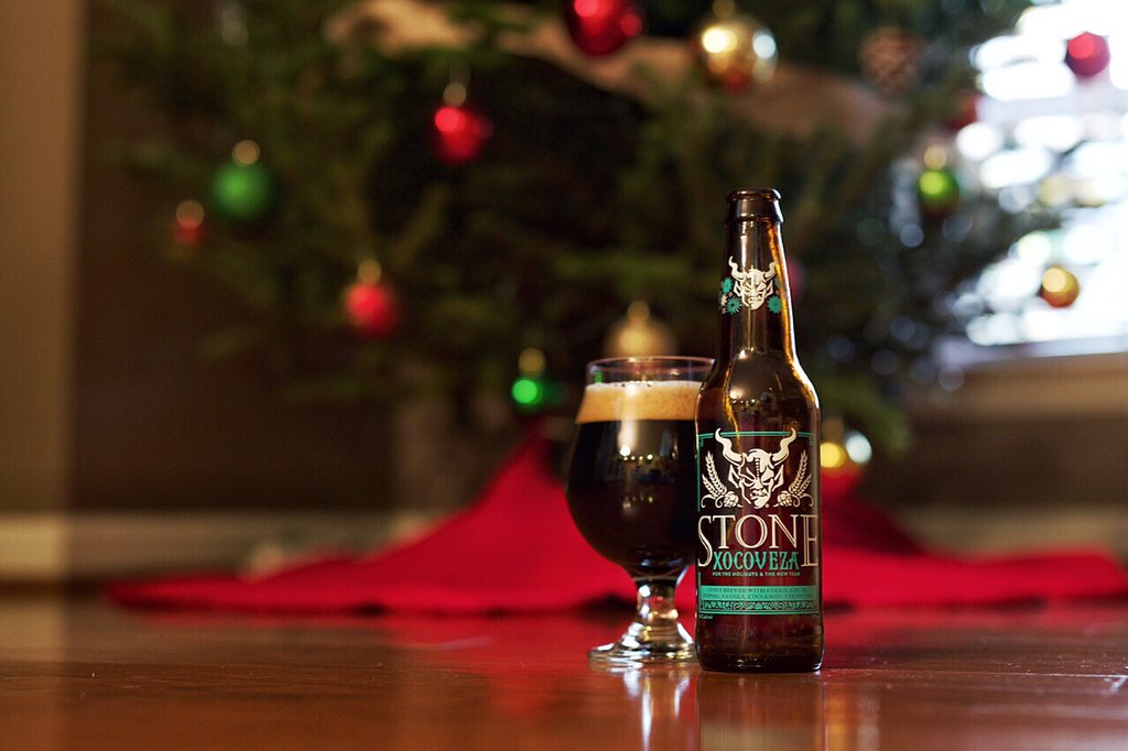 beerlyinfocus's tweet photo. @StoneBrewingCo Xocoveza for the holidays and the new year #craftbeer #beerlyinfocus #happyholidays https://t.co/DdoxMxiqdd