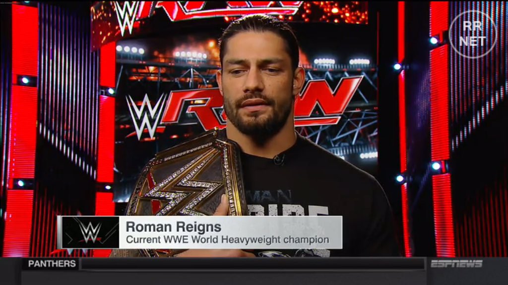 RomanReignsNet's tweet photo. @WWERomanReigns on SportCenter! #RomanReigns #RomanEmpire #SportsCenter https://t.co/rR22a3DoVq
