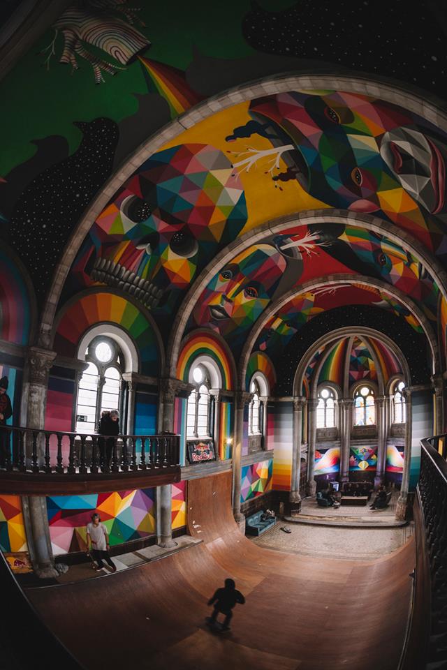 ReallyRelatabIe's tweet image. church turned into a skate park