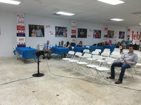 Check out the crowd at Jeb Bush debate watch party!
