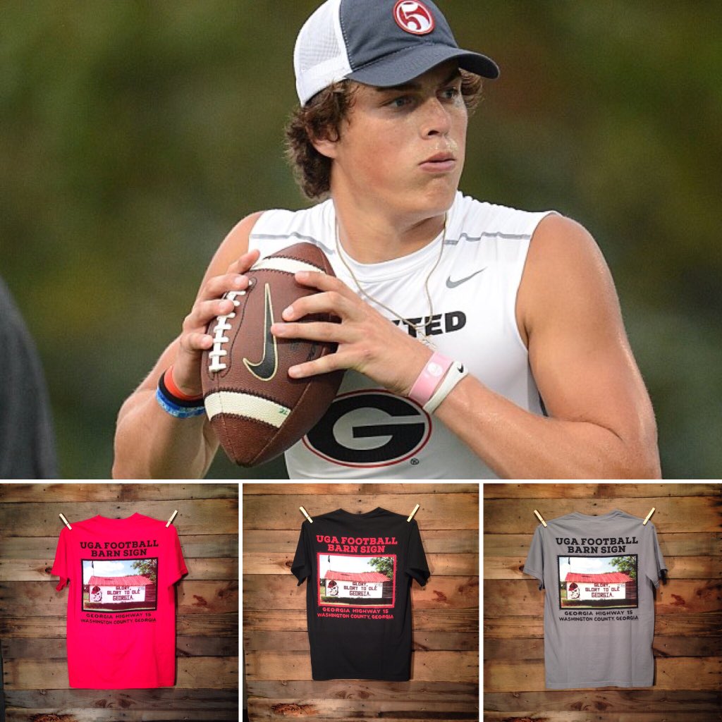 shopdeepriver's tweet photo. Jacob Eason is a Dawg! Use code "mydawg10" at check out for 10% off Barn Shirts! https://t.co/z1vTjVaxAT #JacobEason https://t.co/pv8CmgBZch