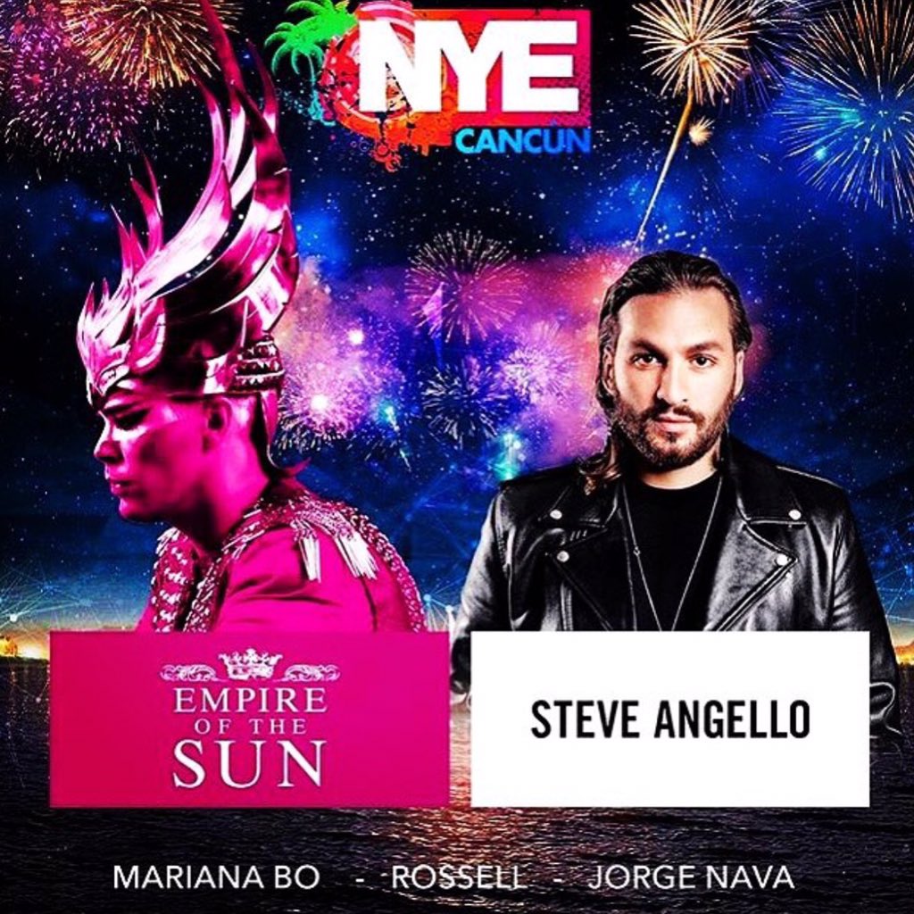 EventsCancun's tweet photo. #DondeIrEnCancun ¡La fiesta de fin de año te espera en @Oasis_Cancun 🎶 @SteveAngello &amp; @EmpireOfTheSun #NYEve2016 🎉 https://t.co/MWTTPDAcLz