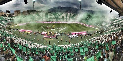 Hasta mañana...
Sueñen con esta belleza de recibimiento al verde en el clásico de Medellin.