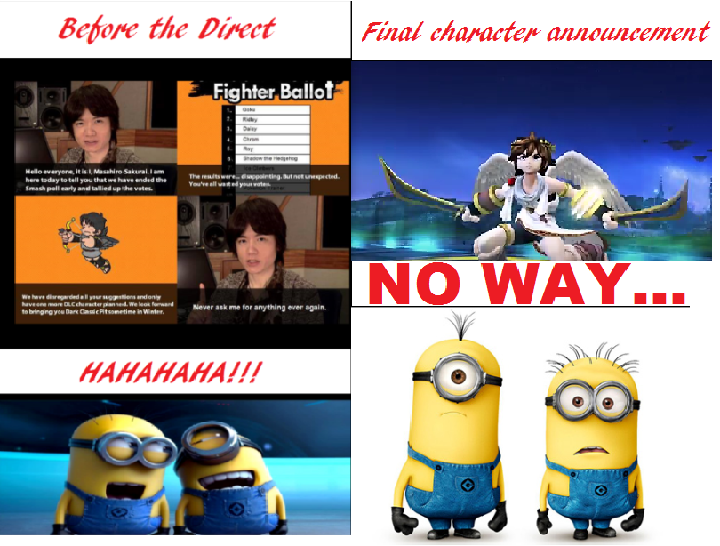 LeTwitteu's tweet photo. My reaction to the begining of Bayonetta's trailer #SmashDirect #SmashBros #Nintendo https://t.co/gh3h7zmrV0