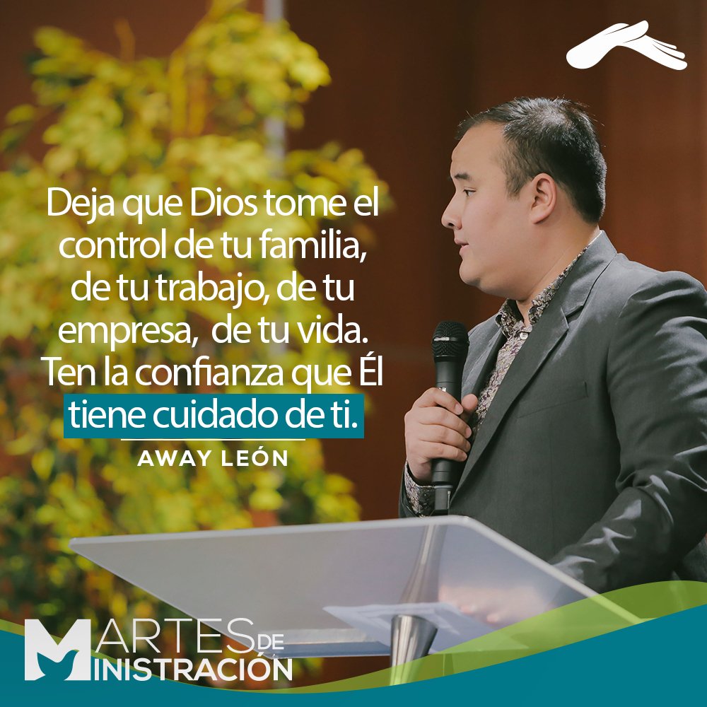 CasaDeDios's tweet photo. Ten la confianza que Él tiene cuidado de ti. @AwayLeon 

#MartesDeMinistración #CasaDeDios https://t.co/T48dv4LgQY