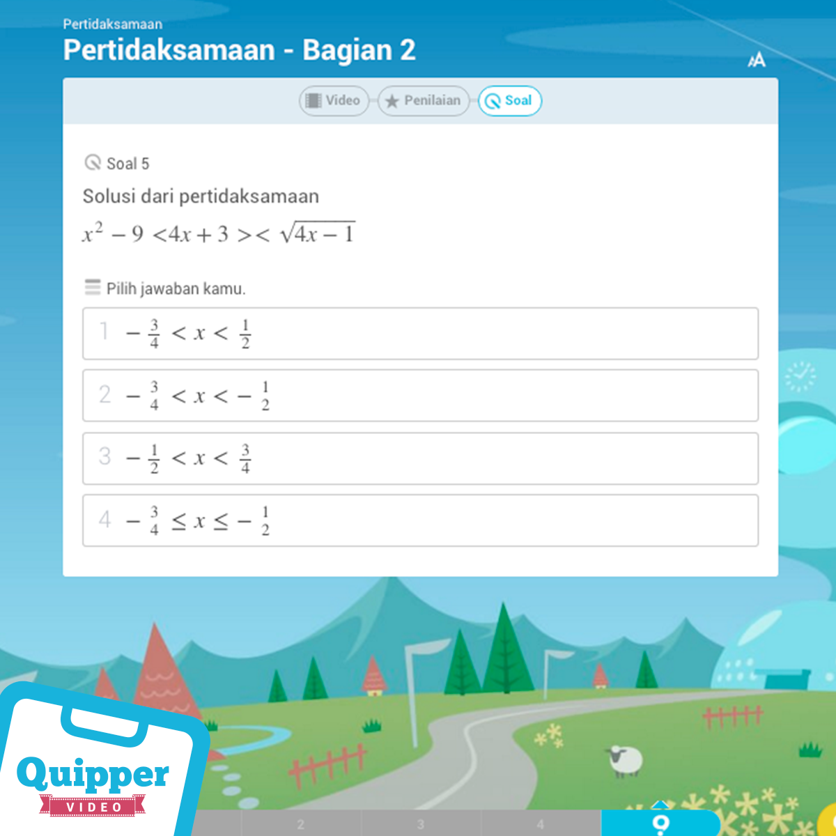 Jawab soal Matematika dengan cara baru? Bisa kok :) bit.ly/Quipper_tw3 #SoalQuipper