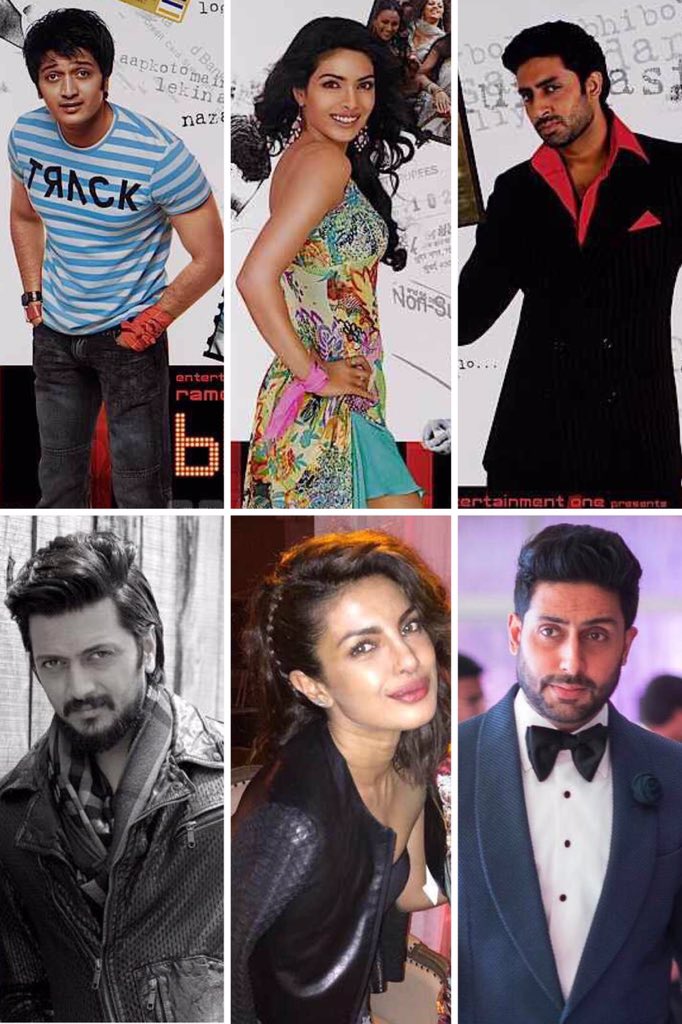 iMichelle89's tweet photo. #10YearsofBluffmaster
Then and now, just gettin better π @juniorbachchan @priyankachopra and @Riteishd @rohansippy https://t.co/Xh6lKGWkc4