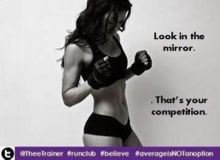 TheeTrainer's tweet photo. Your only true #competition is yourself! #getovercannot #averageisNOTanoption #WorkoutWarrior #strongsexy #FitFam https://t.co/lQ5qDuSUZh