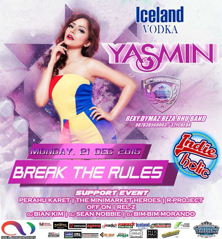 mari merapat gaes! ada <a href="/DJ_Yasmin/">Fahria Yasmin Baladraf</a> juga lho! let's raprock! Monday 21 Dec 2015 at <a href="/terracejogja/">TerraceJogja</a>