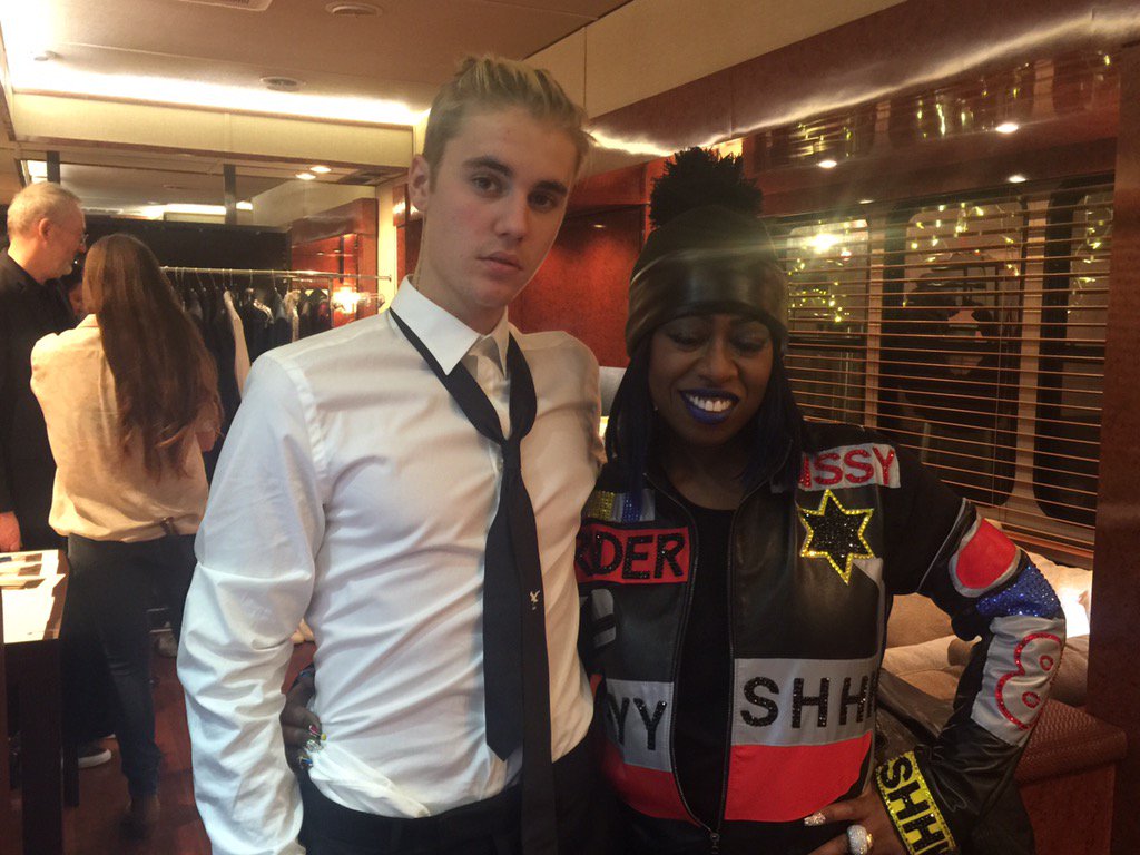 MissyElliott's tweet photo. Got a chance to kick it with this fly handsome talented young man @justinbieber #NBCTheVoice #Beliebers https://t.co/w9zY0Hbc3J