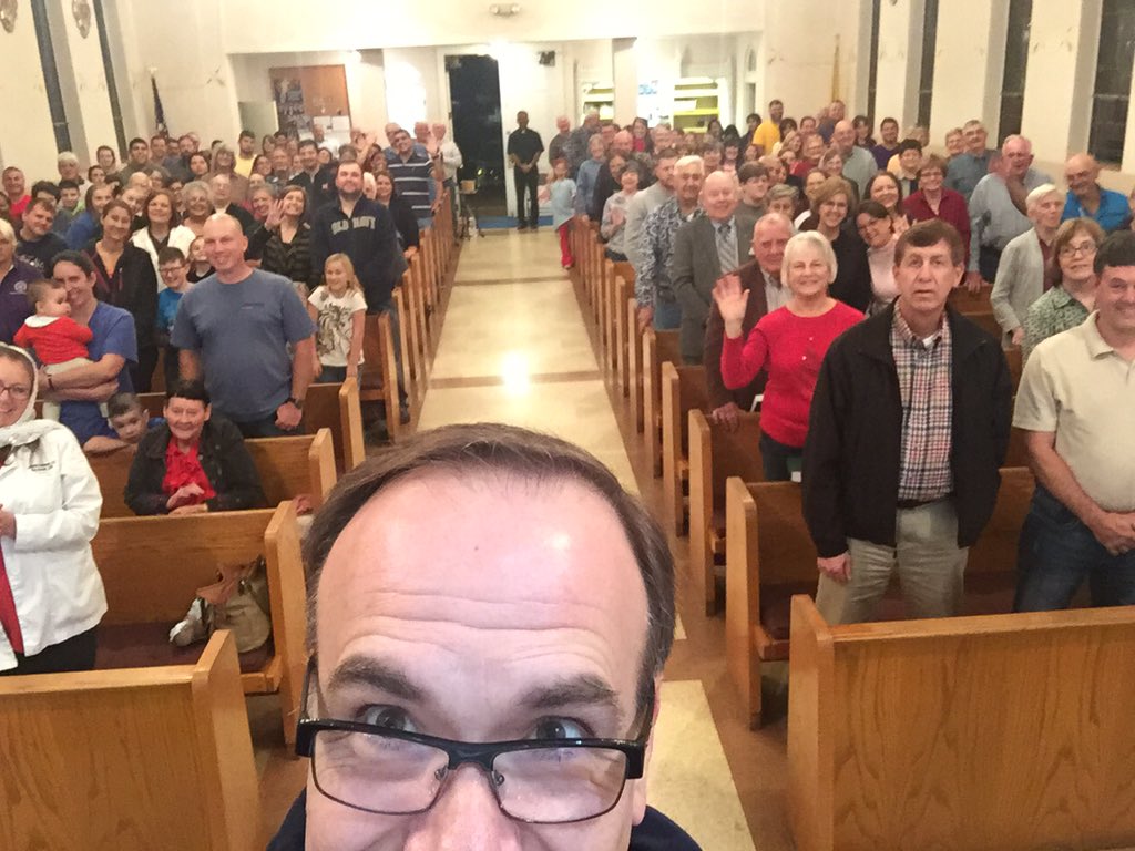 JimSichko's tweet photo. Missionary of Mercy on the road preaching in MANY,LA -
Packed house of GOD!! https://t.co/70TrD5SNxT
