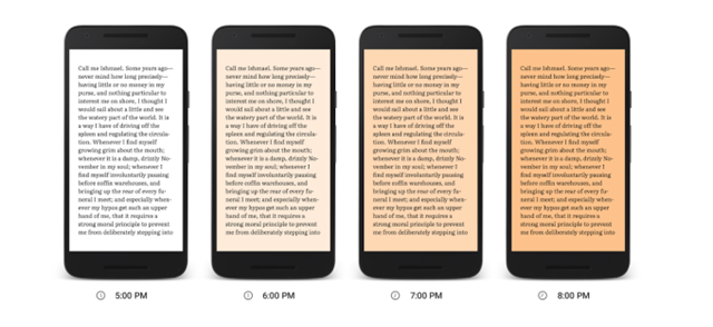 robotech_master's tweet image. Google adds blue-blocking night reading mode to Google Play Books buff.ly/1RR2ood via @teleread #TeleRead