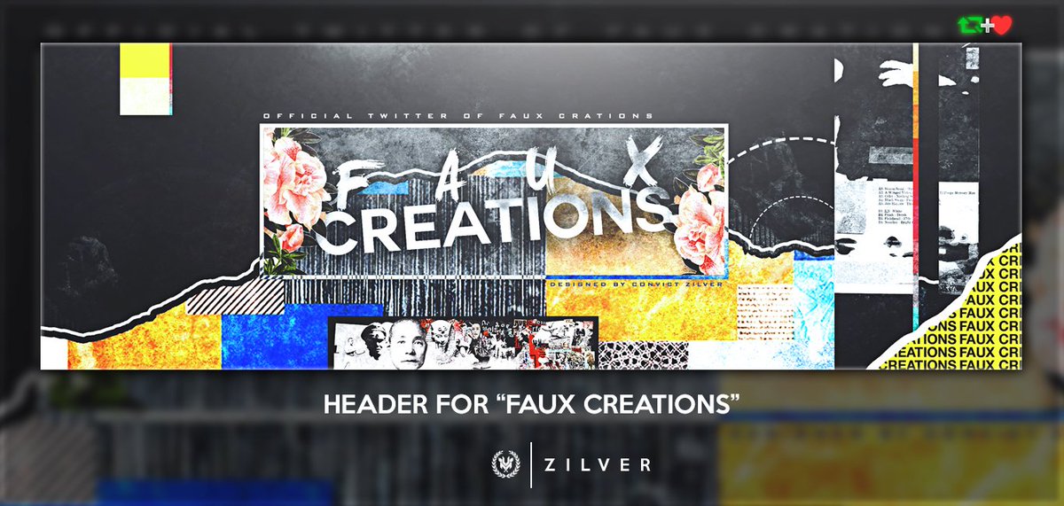 ZilverGraphics's tweet photo. Header for @FAUX_Creations!
Send? #FauxDRC
All feedback are appreciated! https://t.co/c5wrjuHxu8