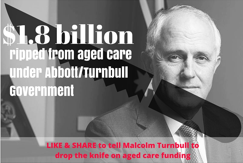 polley_helen's tweet photo. #MYEFO - Libs have stepped up their attack on older Australians. $1.8 bil cut from #agedcare now. #auspol #politas https://t.co/c8ZDYobPMB
