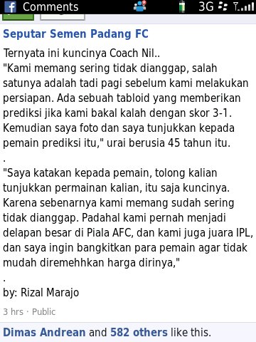 Kunci kemenangan SP Vs Mitra Kukar.Anda memang luar biasa coach.Anda lah pelatih terbaik Indonesia saat ini