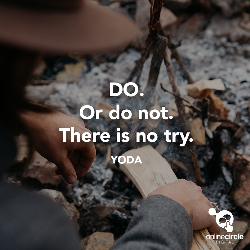 onlinecircle's tweet photo. "Do. Or do not. There is no try." Yoda #QuoteOfTheDay https://t.co/k4knTKhTAw
