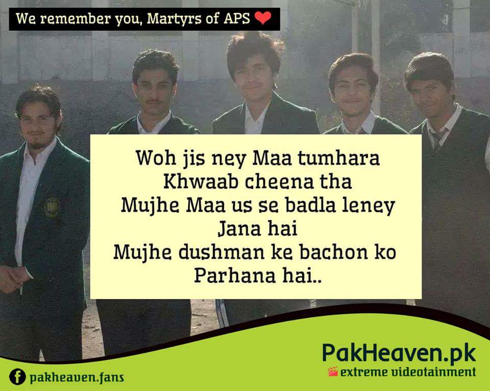 sheikhbbo_'s tweet photo. #APS_TO_HEAVEN 
#APSMartyrsInOurHearts 
#APSNeverForget 
#APSMartyrs16Dec 
#HumainYaadHai 
 #ننھے_سپاہی_زندہ_ہیں https://t.co/hVnOuFFa2T