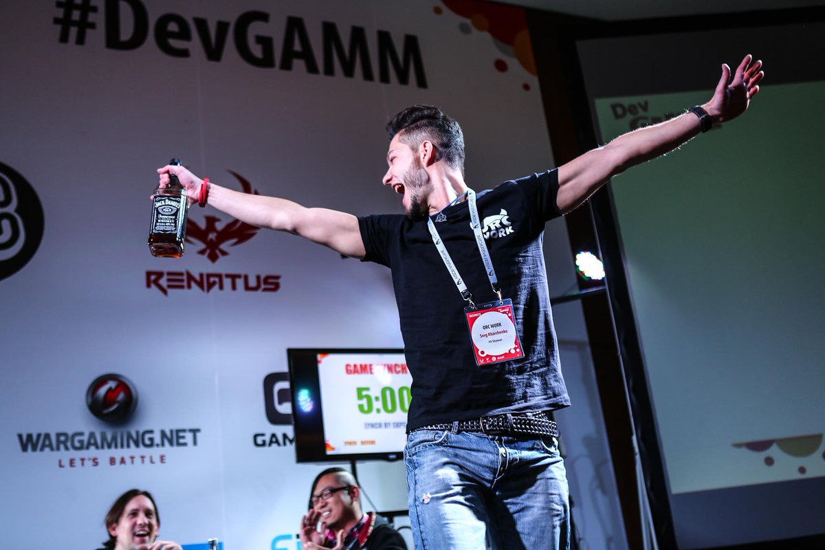 OrcWorkGames's tweet photo. Russian Gamedev... We got a lot of fun at @DevGAMM Game Lynch) #lol #gamedev #devgamm #indiedev #indiegames #indie https://t.co/Px68w8A7HP