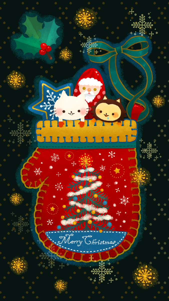 Moco リラックマポップアップ絵本発売中 クリスマス用の待ち受けも作ってみました クリスマスまで待ち受け にしたり 当日に家族やお友達にメリークリスマス って送ったりして使ってくださいね W T Co Yslveuqtiy