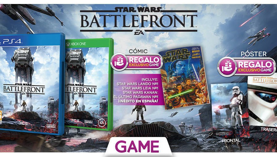 VandalOnline's tweet photo. GAME regala un cómic por la compra de Star Wars: Battlefront: Así como un póster a doble… https://t.co/GXKmVMj2Ph https://t.co/pwEnrnrO5e