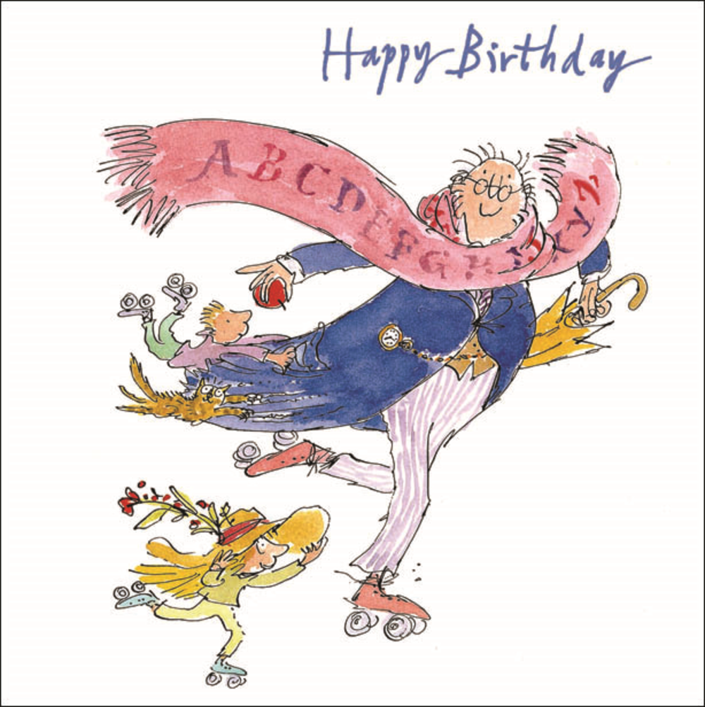 A very happy to our beloved patron of the new Bibliothèque Quentin Blake!! 