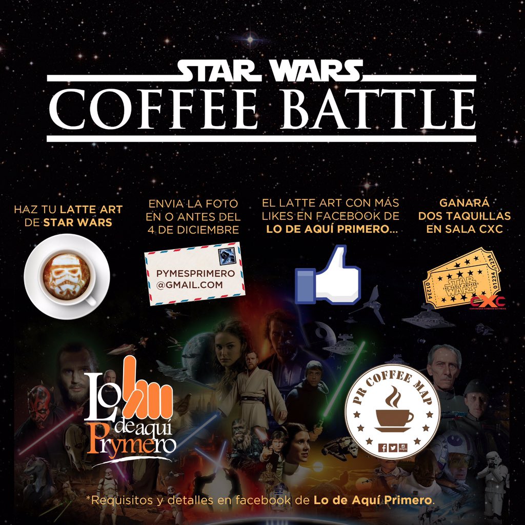 pymesprimero's tweet photo. ¡HOY es el día! Tienes hasta las 12md para votar en el #CoffeeBattle. Respalda a nuestros baristas #LoDeAquíPrimero https://t.co/ypPgTvKDEG