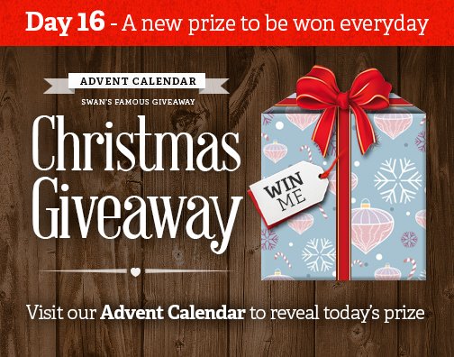 SwanBrandUK's tweet image. Follow &amp;amp; RT to #WIN - Visit our Advent Calendar to reveal today's prize - bit.ly/1Q93ASG #AdventCalendar