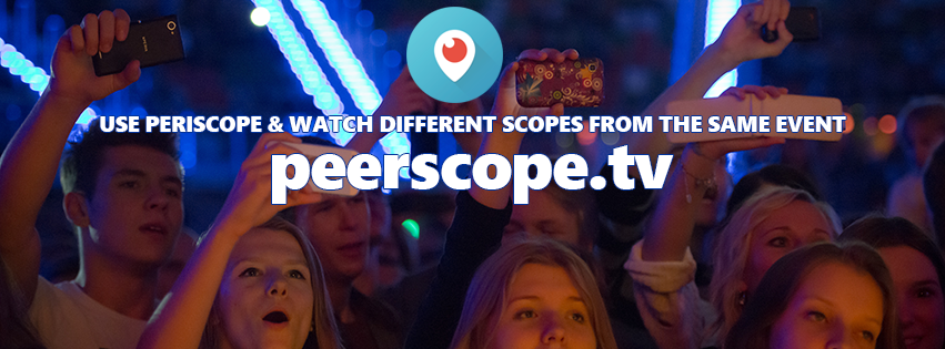 PeerscopeTV's tweet photo. Soon watch multiple scopes from same event! Follow on FB! @PeerscopeTV #peerscope #periscope https://t.co/8lDdFxWKAj https://t.co/juNSuYoi6H