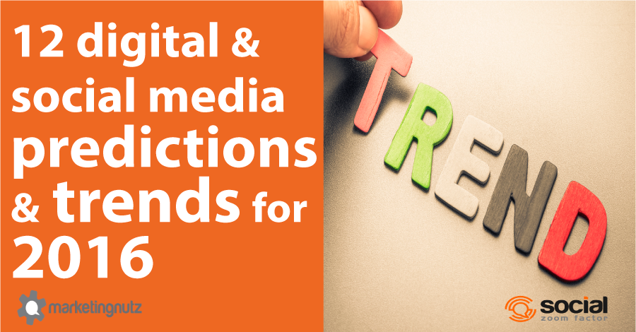 socialmedia2day's tweet photo. Top 12 Digital and #SocialMediaMarketing Predictions and Trends for 2016 by @pammktgnut https://t.co/YCY0lq0OoX #smm https://t.co/57eNzwYPIV