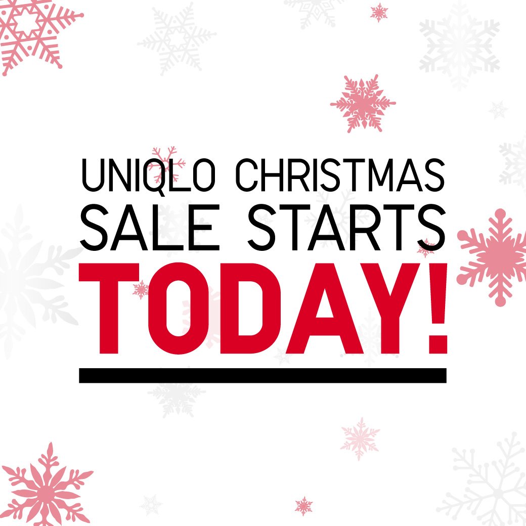 UNIQLO Philippines on Twitter: "Uniqlo Christmas Sale is here! We got  exclusive holiday deals for everyone! Don't miss it!  https://t.co/jDcFmW3afe https://t.co/nJUsMY2PVn" / Twitter