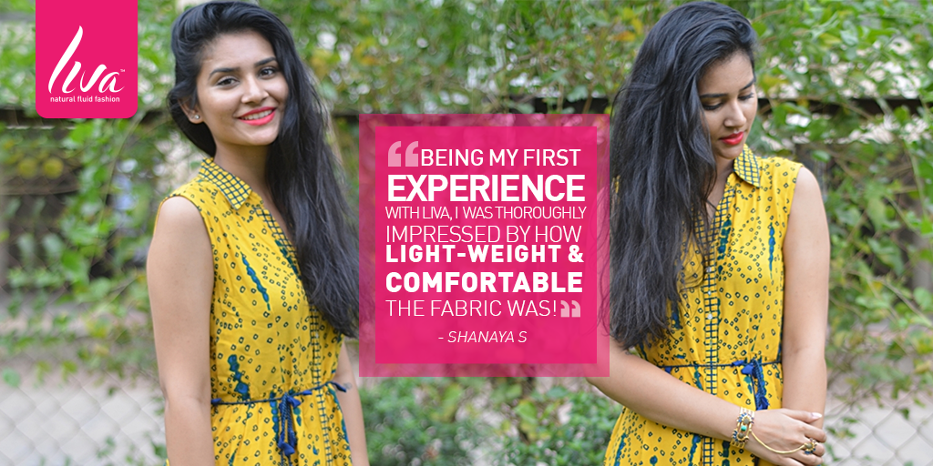 LIVAFashionIn's tweet photo. Here’s what @ShanayaS_ felt about #LIVAFluidFashion at the #UnboxWithLIVA event! Read more: https://t.co/AldwKY0oUo https://t.co/vvCpQ1ACX3