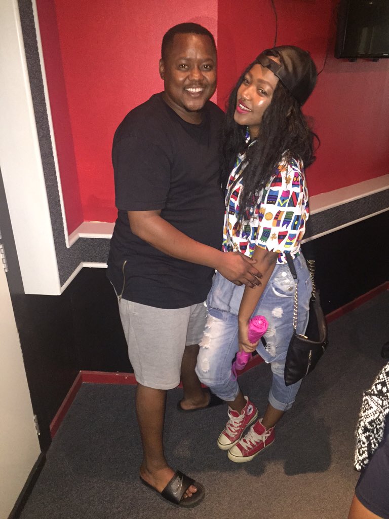 Dollarmac1's tweet photo. Festive vibes TKO @licky_bw in the house @TheRealYaronaFM #Yamas2.0 winner https://t.co/H3O0C0uSjv