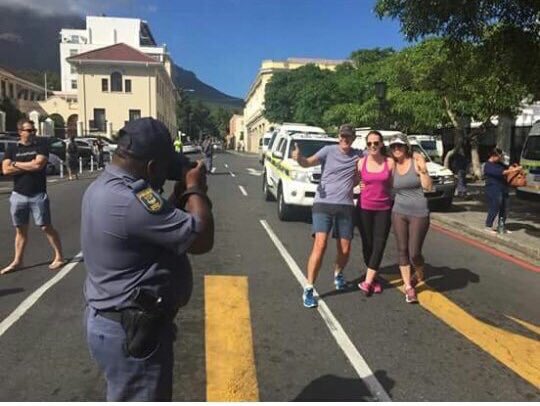 debbidooda's tweet photo. Breaking: cops shooting white protestors at #ZumaMustFallMarch. https://t.co/fifOb9XEF2