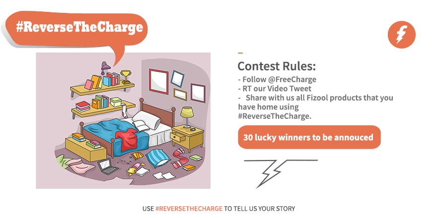 contestmantra's tweet image. RT@FreeCharge: #ContestAlert Share with us all Fizool things you have home 
&amp;amp; win
#ReverseTheCharge