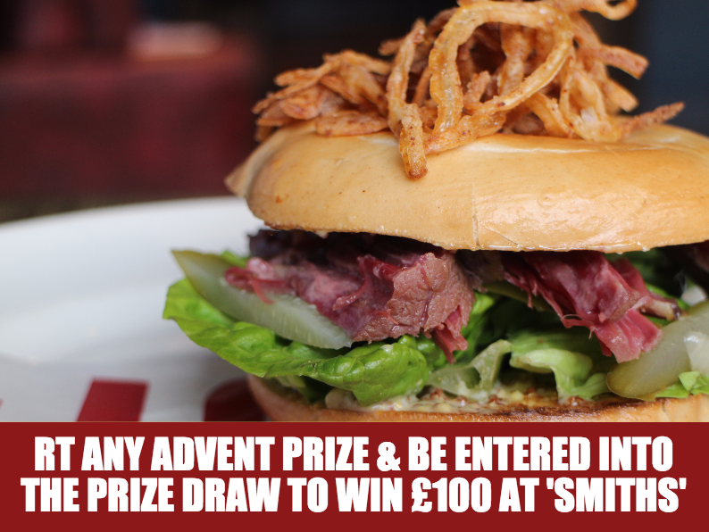 thisissmiths's tweet image. RT &amp;amp; follow to #win a Salt Beef Bagel &amp;amp; be entered in our £100* prize draw! Winner at 12PM #Nice #AdventCalendar