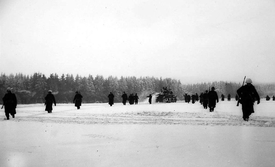 Today 71 years ago, beginning of the Battle of the Bulge, the last major German offensive of World War II. #WW2
